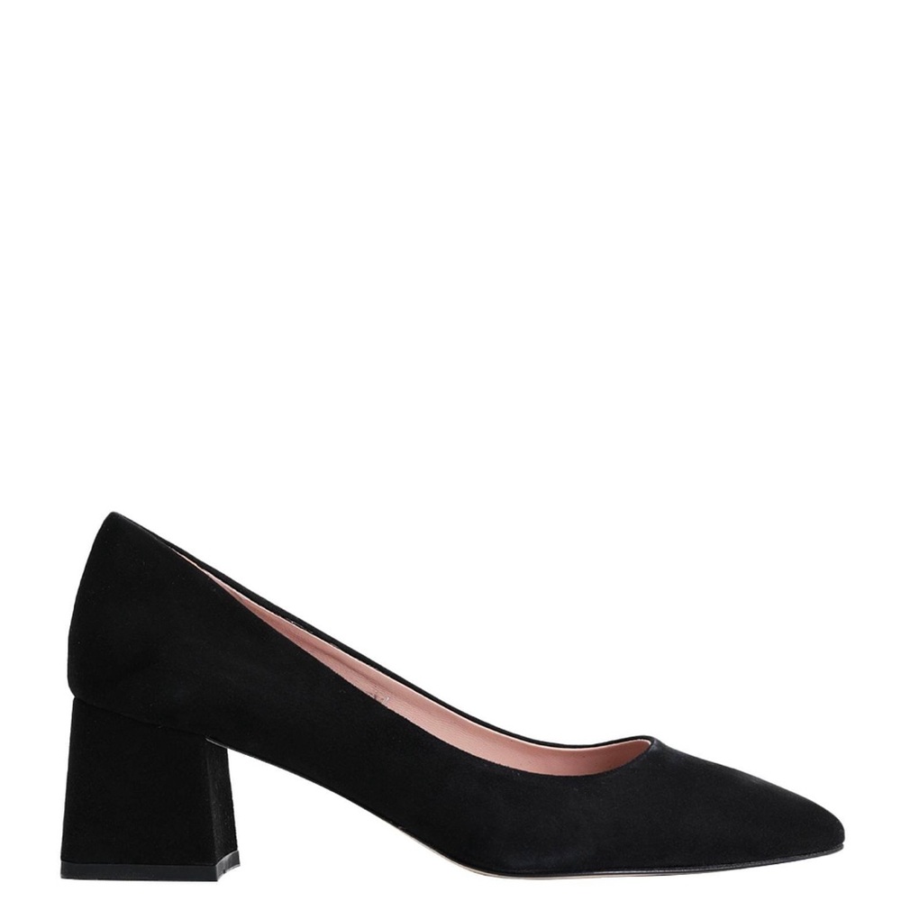 Elegant Black Block Heel Pumps